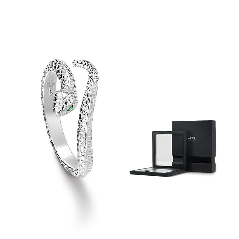 Кольца из стерлингового серебра AKAK унисекс, серебро, белый цвет