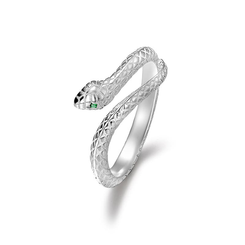 Кольца из стерлингового серебра AKAK унисекс, серебро, белый цвет