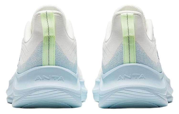 Амортизаторы Anta, устойчивые к истиранию, низкие кроссовки для бега, мужские, белые, синие
