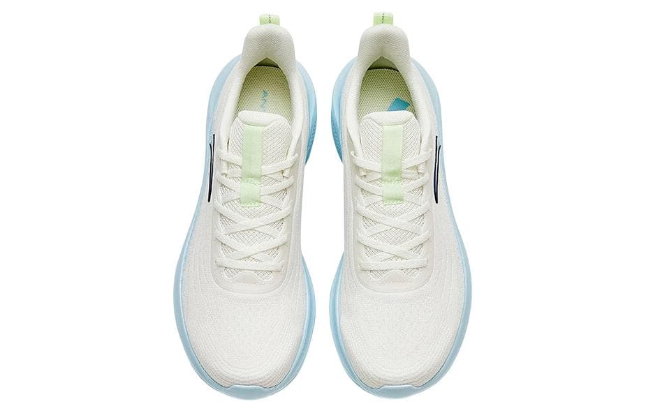 Амортизаторы Anta, устойчивые к истиранию, низкие кроссовки для бега, мужские, белые, синие