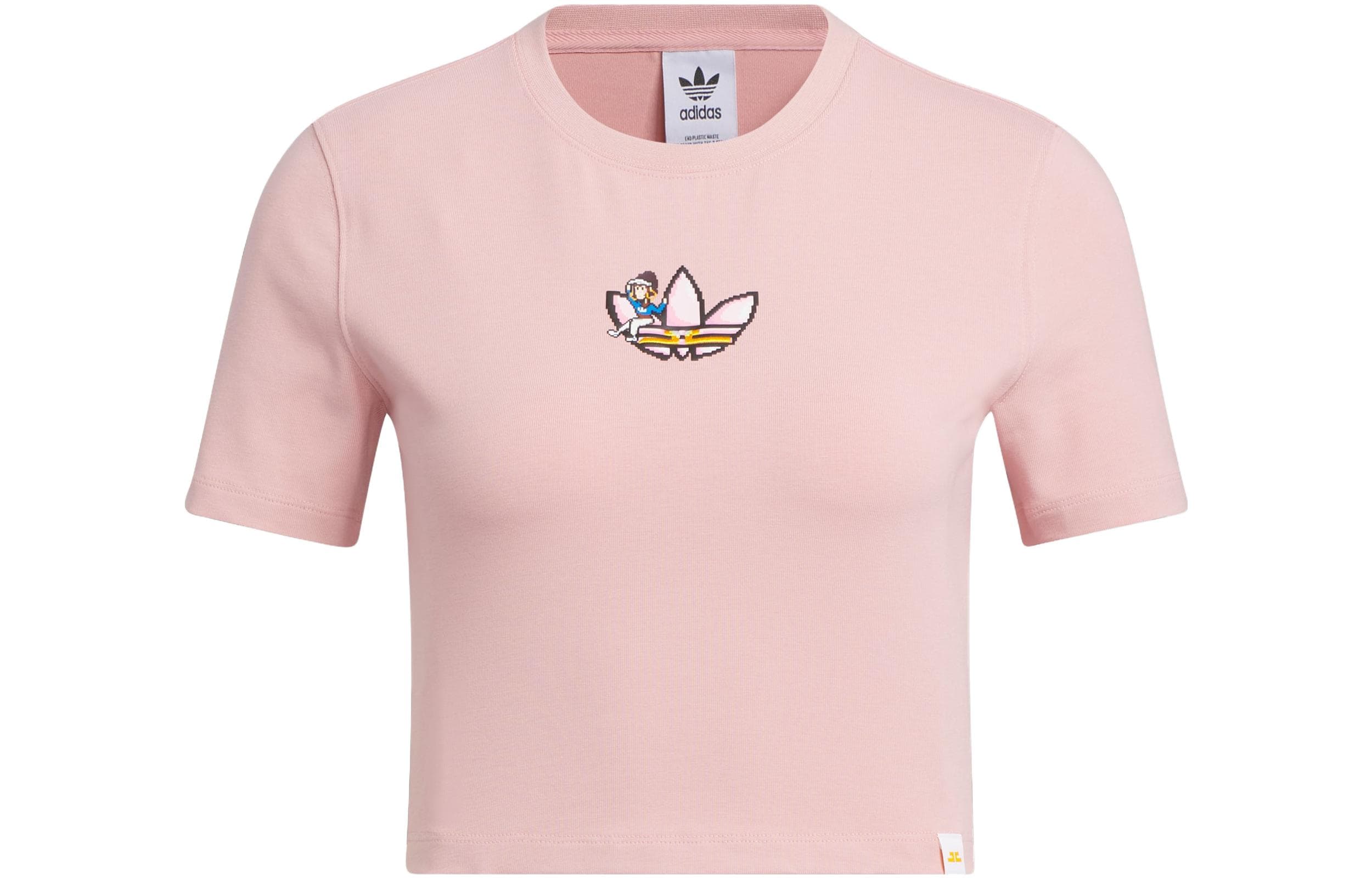 Adidas Originals Monkey Kingdom Crop Tops Women's Miracle Purple Pink