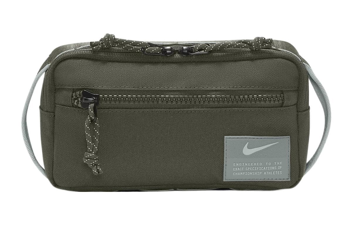 Nike Fabric One Shoulder Crossbody Bag Sling Bag Fanny Pack Regular Unisex Khaki Green/Khaki Green/Mica Green
