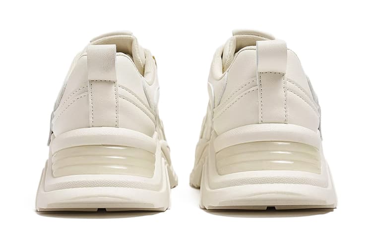 RENBEN Низкие массивные кроссовки женские бежевые