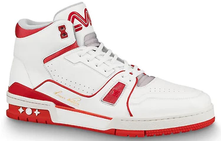 LOUIS VUITTON Кроссовки Lv, 'Белый Красный'