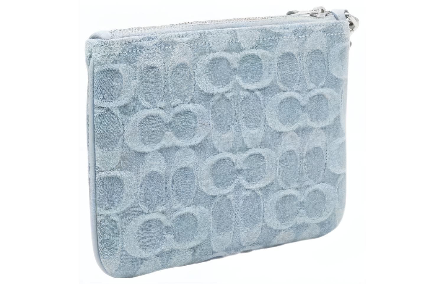 Кошелек COACH Tech, тканевая сумка на запястье, клатч, трубы, женский синий