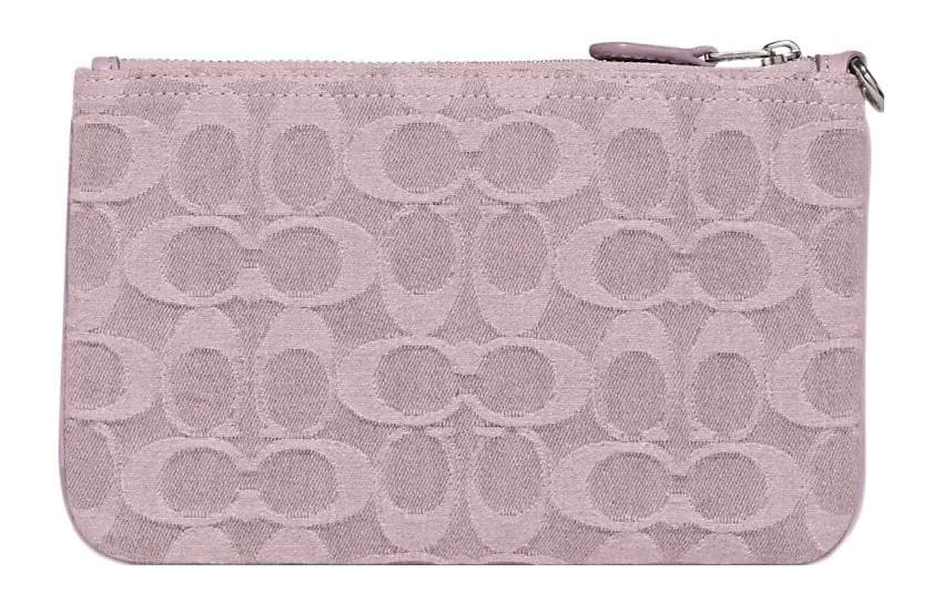 Кошелек COACH Tech, тканевая сумка на запястье, маленький женский клатч, фиолетовый