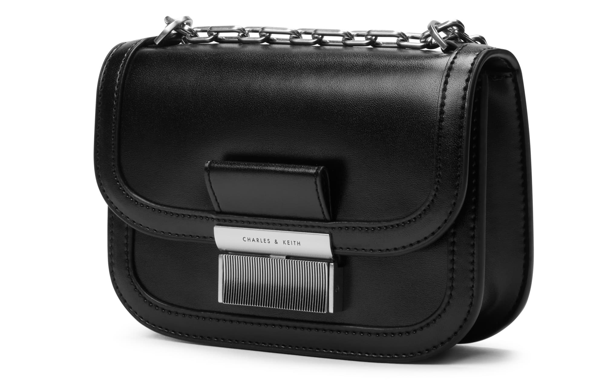 CHARLES&KEITH Сумка тофу из искусственной кожи, сумка через плечо, сумка через плечо, маленькая квадратная сумка небольшого размера, женская бежевого/бежевого/черного цвета