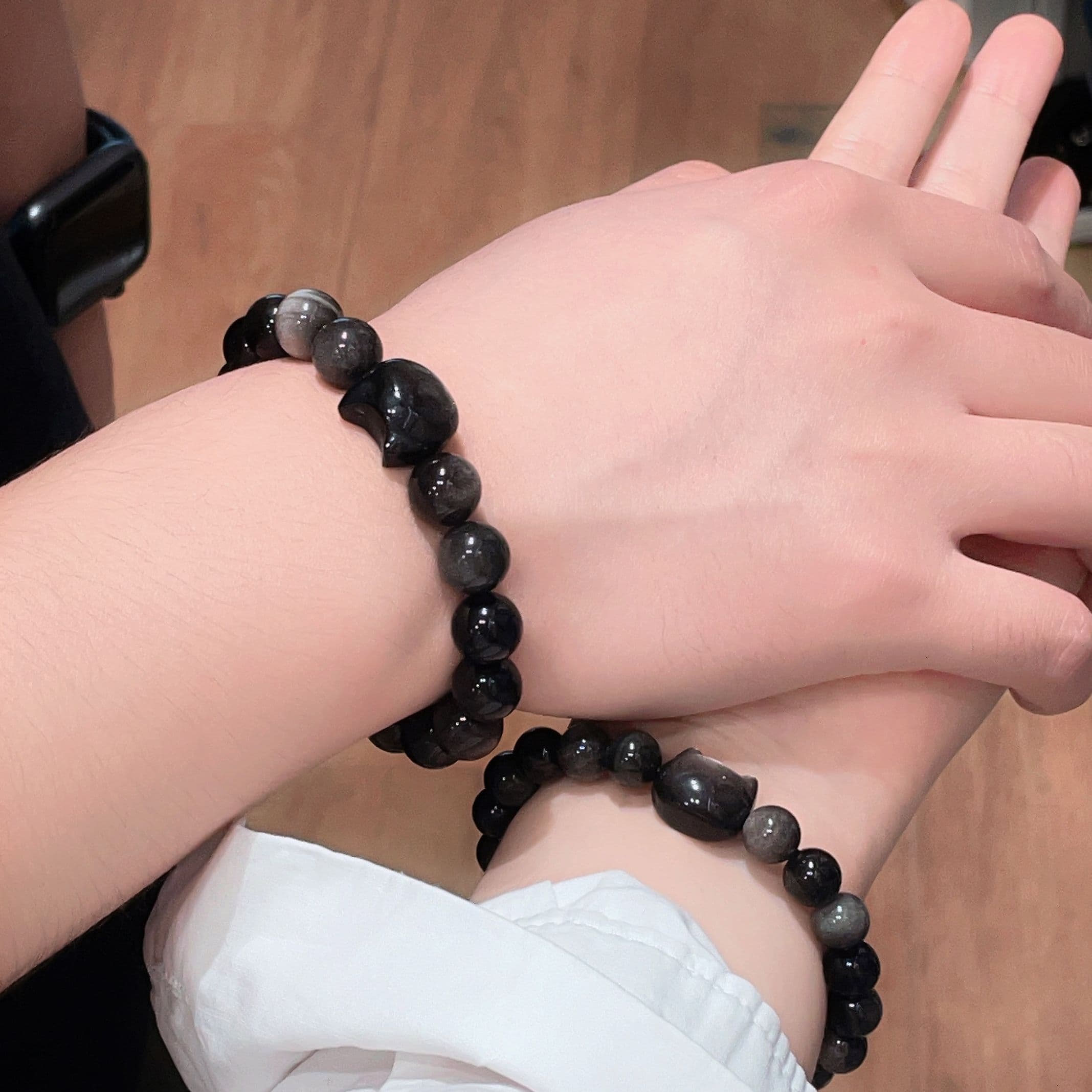 XXOFF Обсидиановые браслеты унисекс