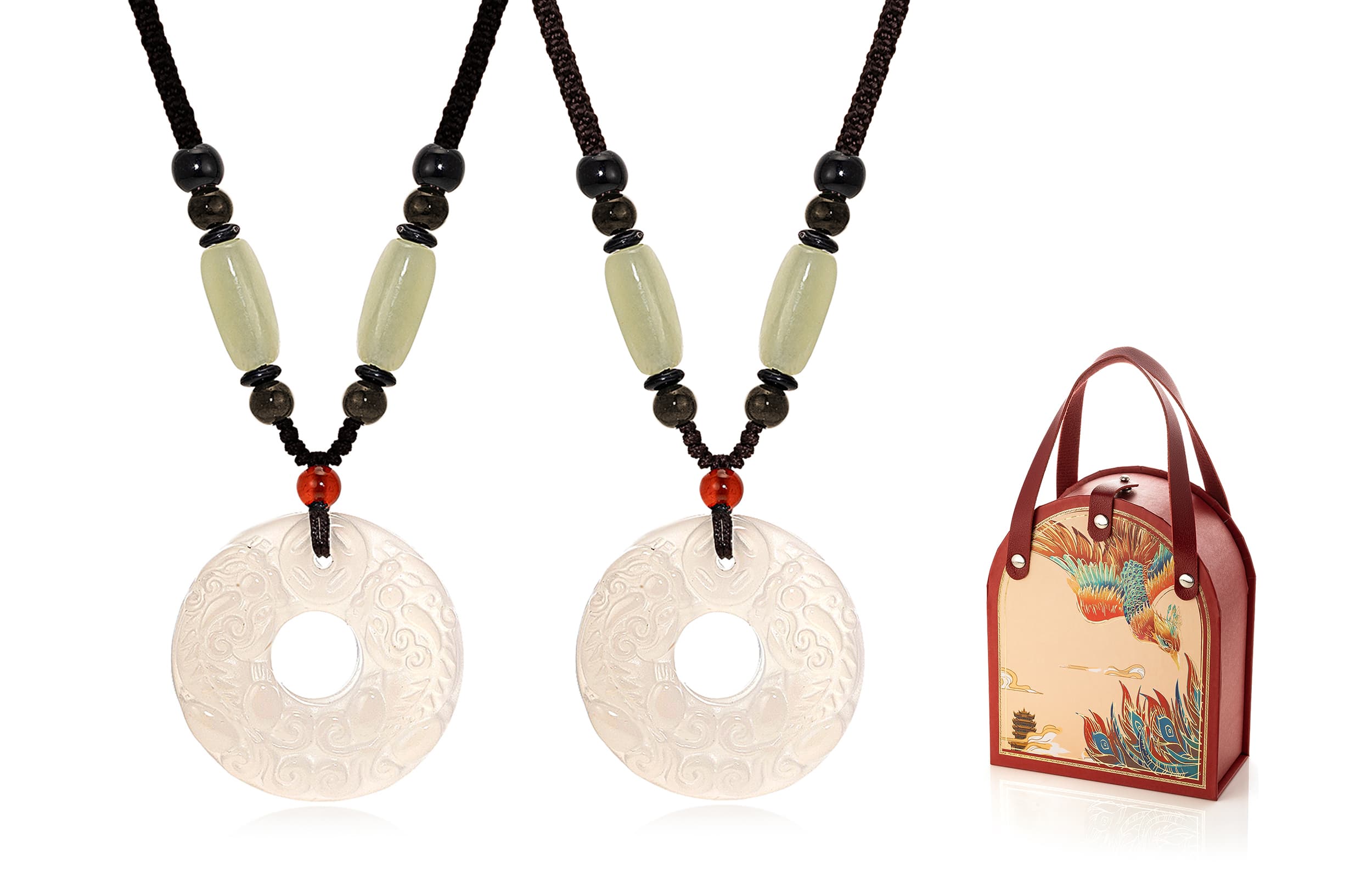 Ожерелья из обсидиана Jodie&Kevin унисекс