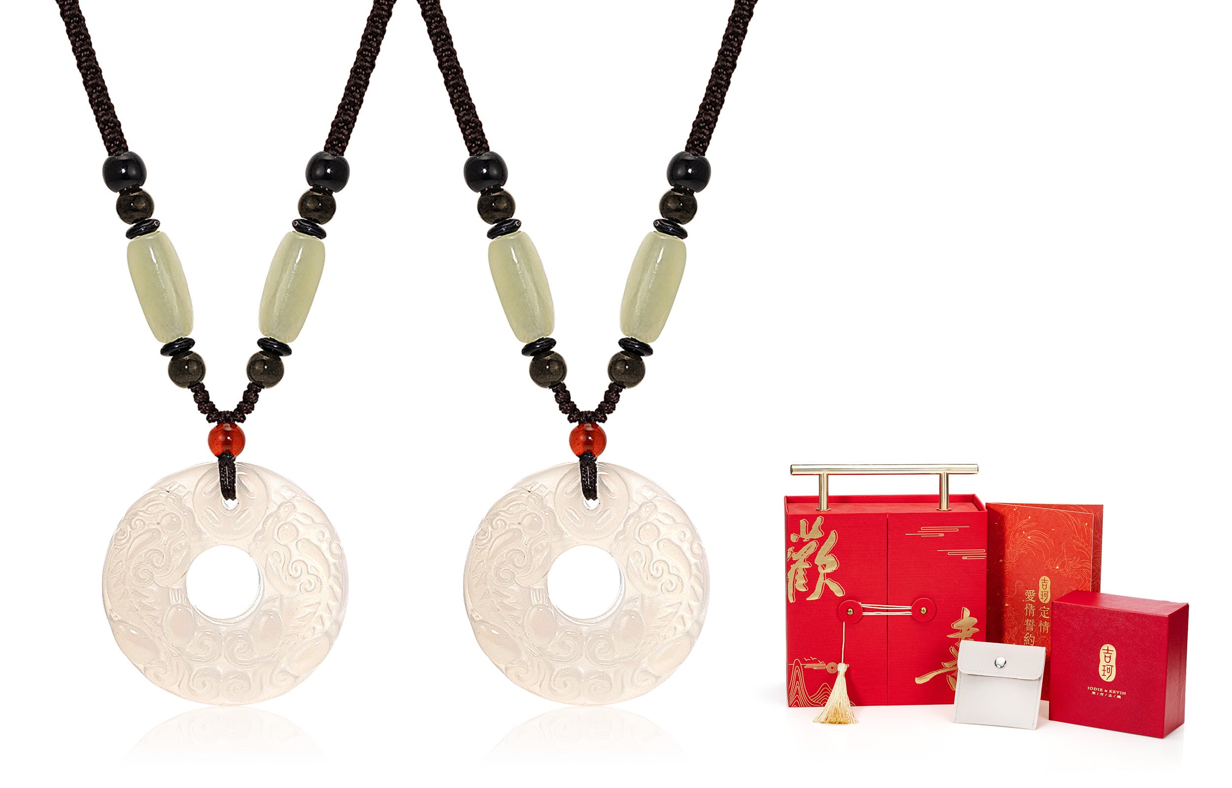 Ожерелья из обсидиана Jodie&Kevin унисекс