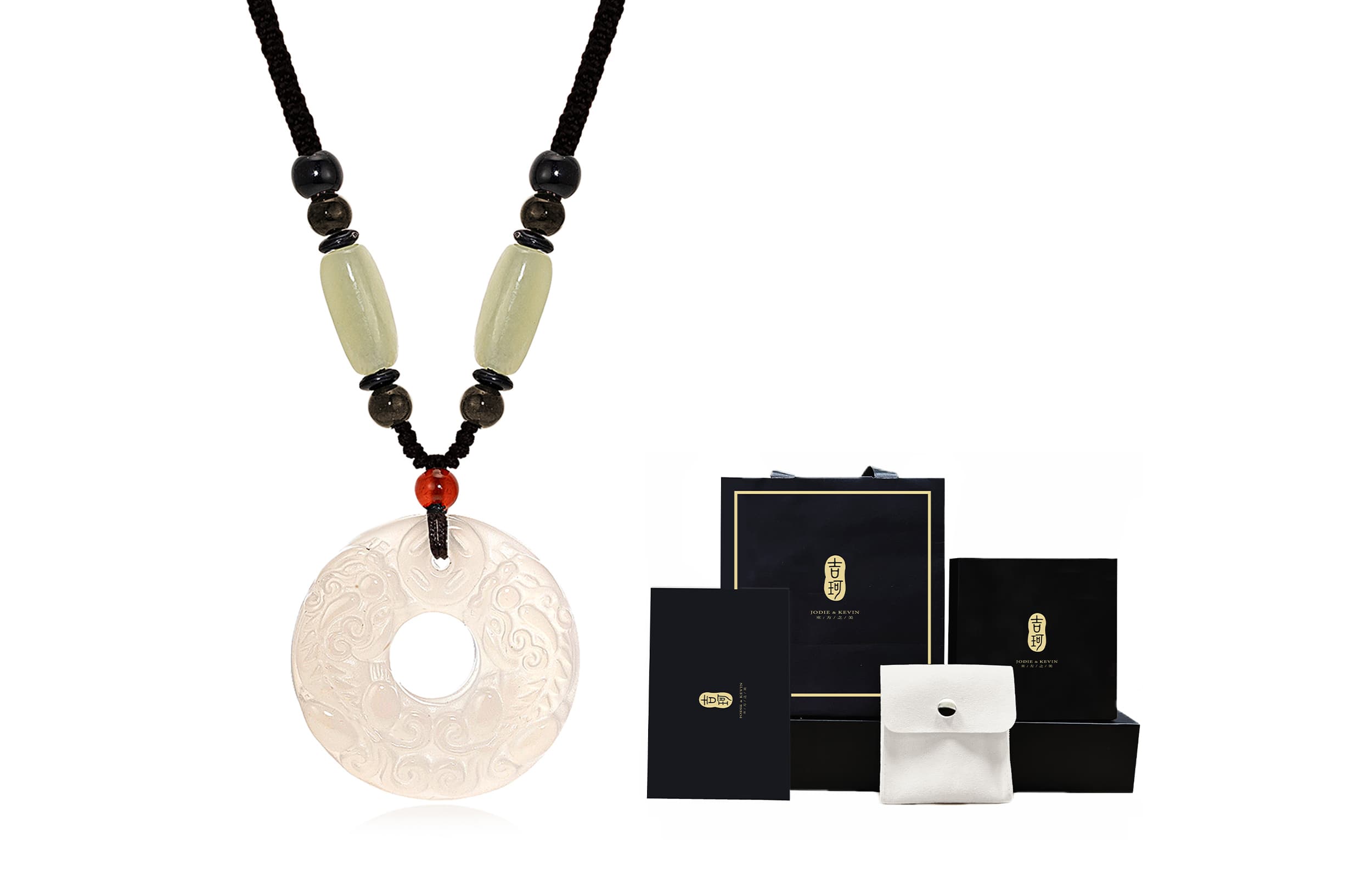 Ожерелья из обсидиана Jodie&Kevin унисекс