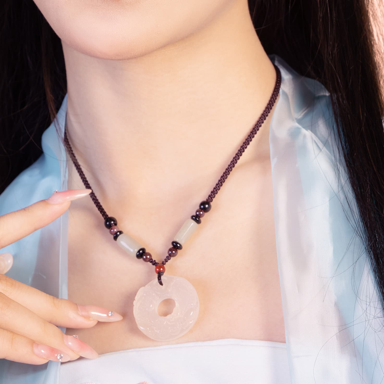 Ожерелья из обсидиана Jodie&Kevin унисекс