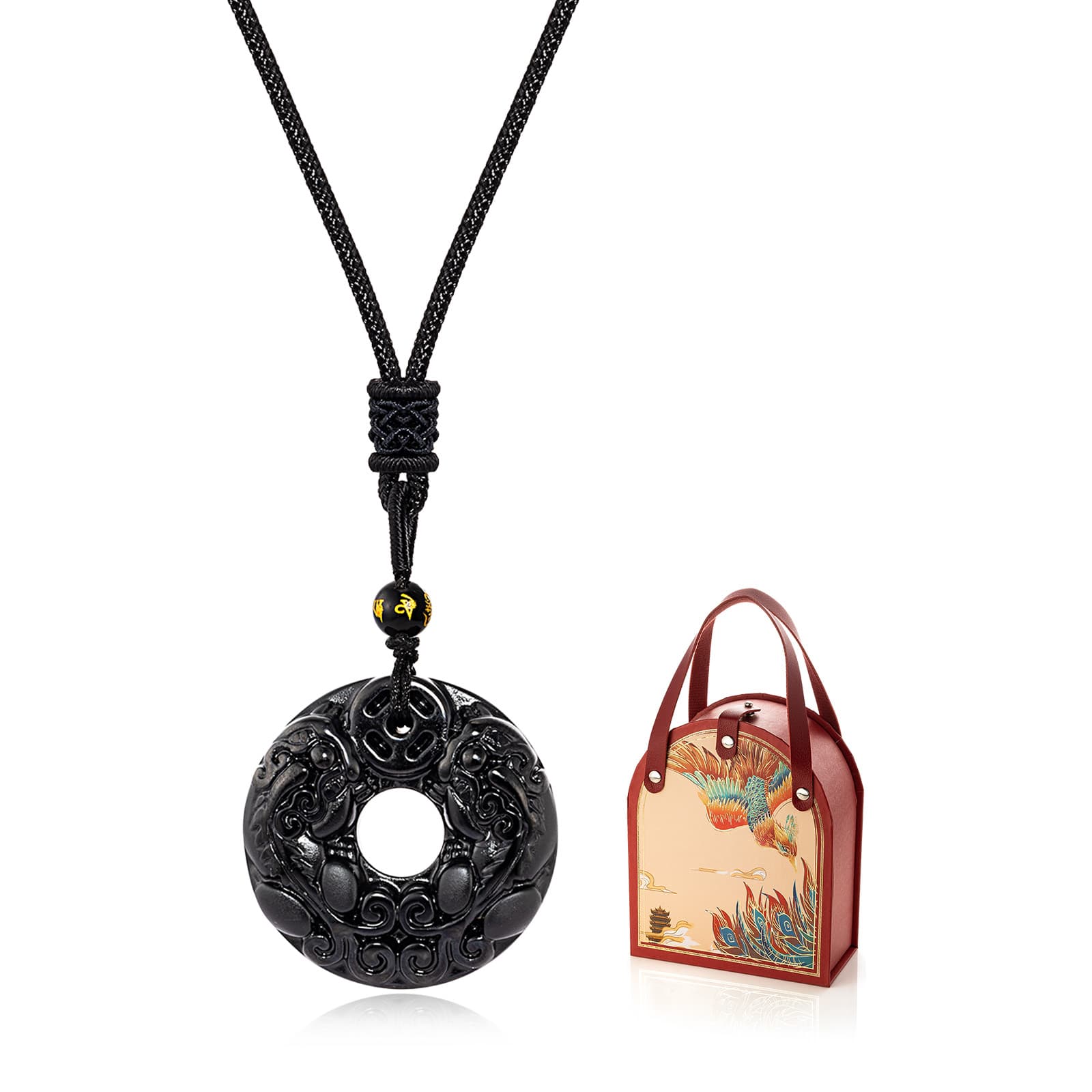 Ожерелья из обсидиана Jodie&Kevin унисекс