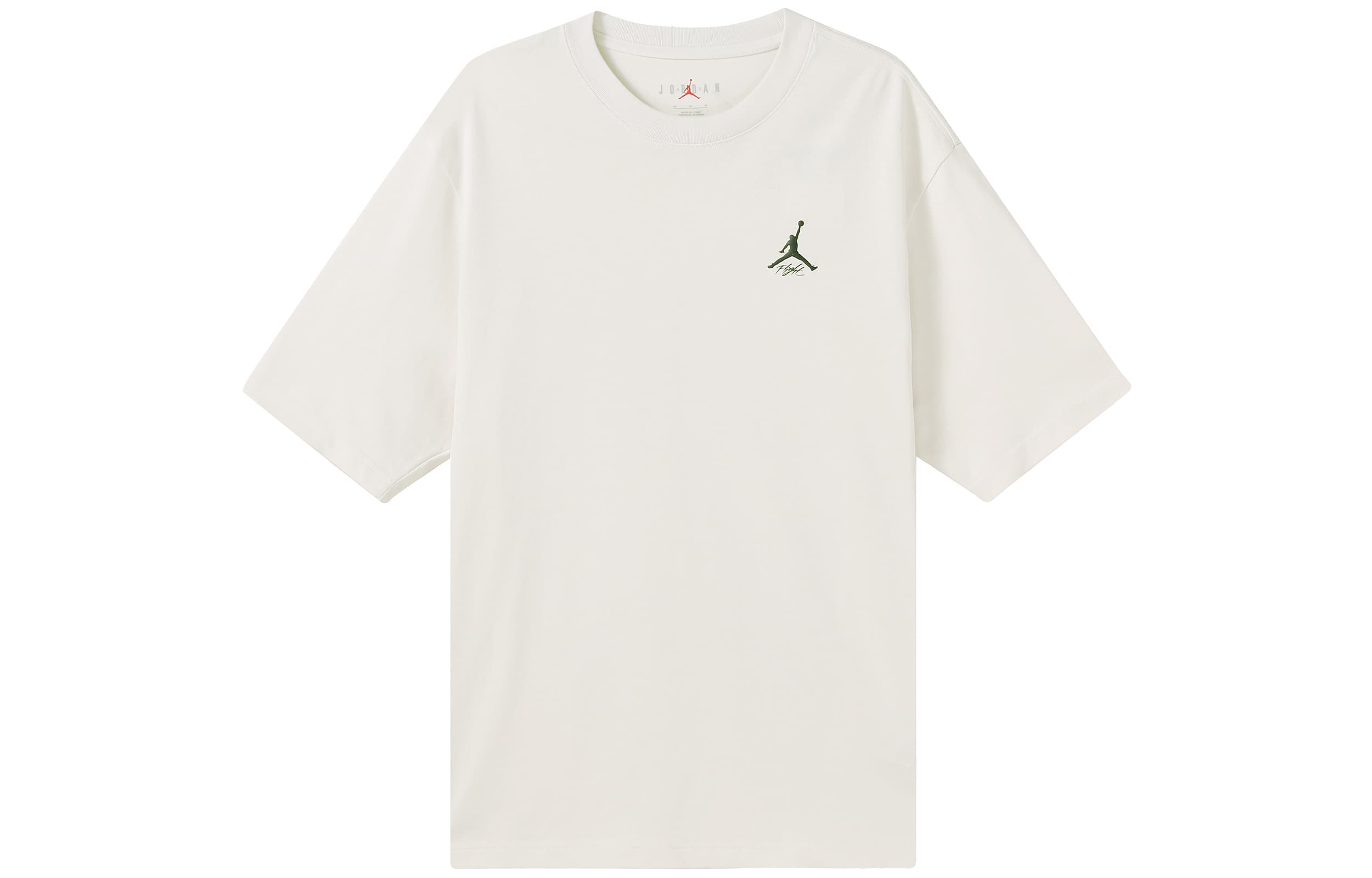 Jordan Drop Shoulder Sleeve T-Shirt Men's White