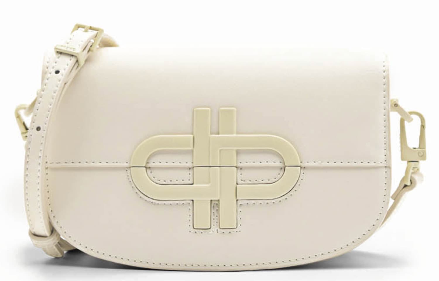 PEDRO Сумка-седло из коровьей кожи Женская сумка через плечо Бежевый/Черный