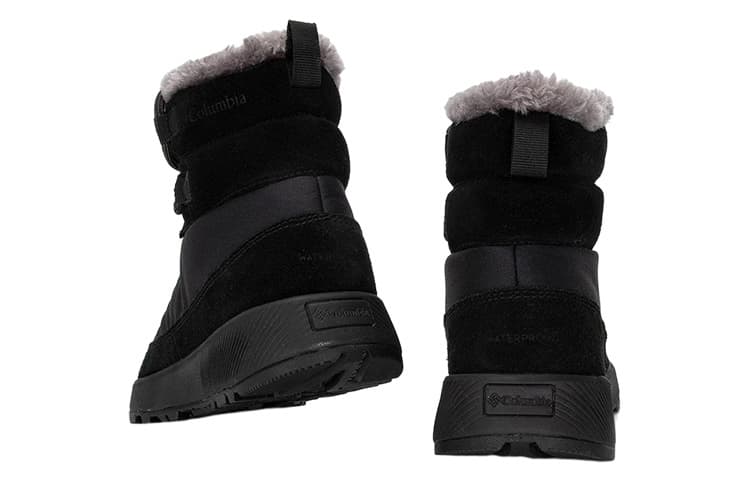 Columbia Slopeside Peak, устойчивые к истиранию короткие зимние ботинки для улицы, женские черные