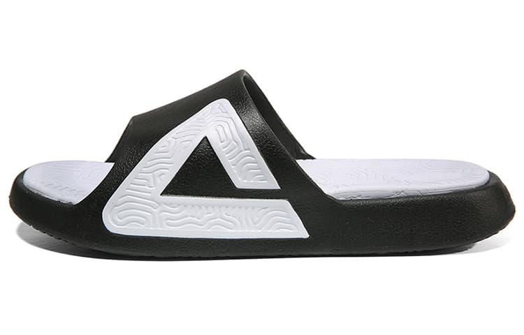 PEAK State Pole Rubber Slide Slippers Men's Black White