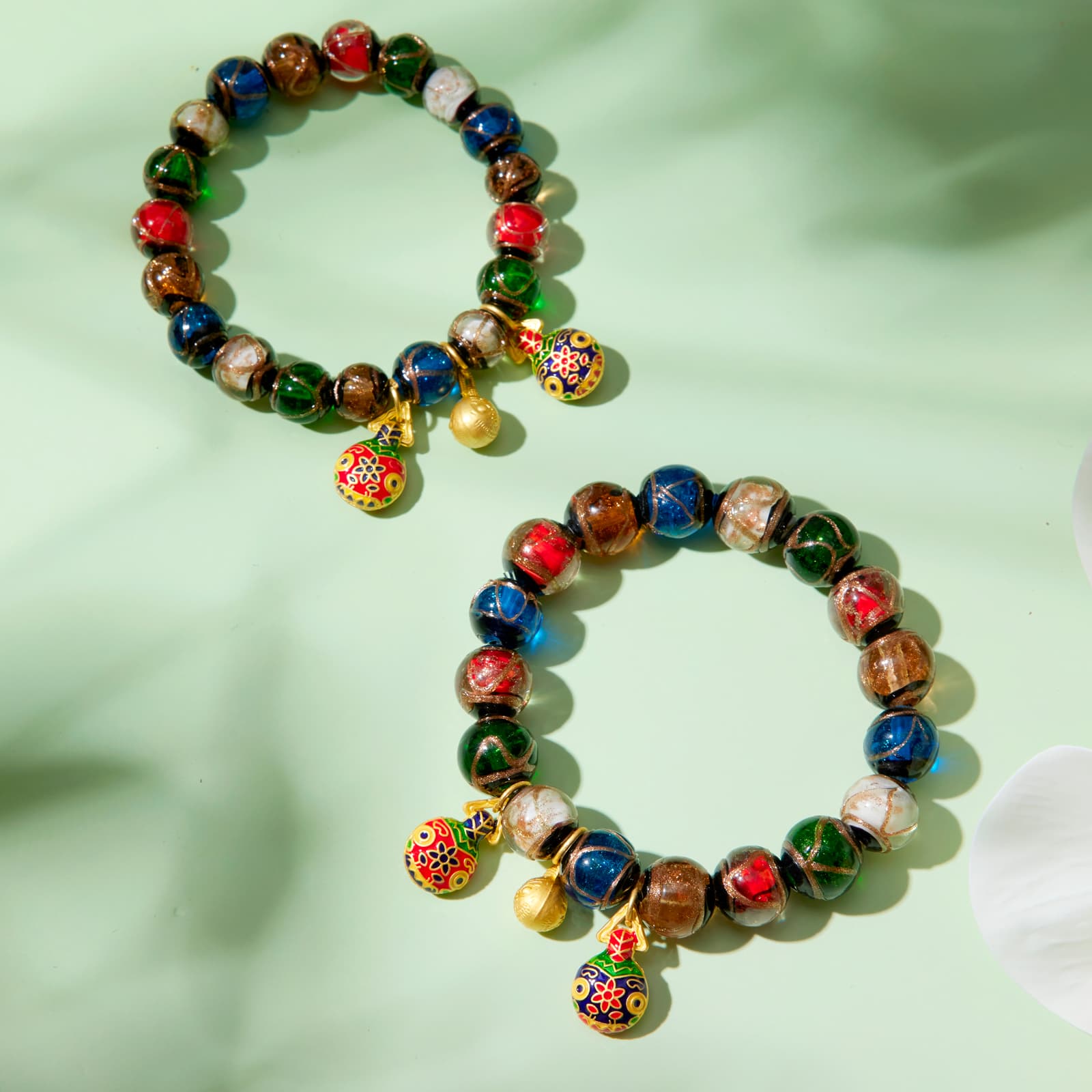 Браслеты Jodie&Kevin с цветной глазурью унисекс