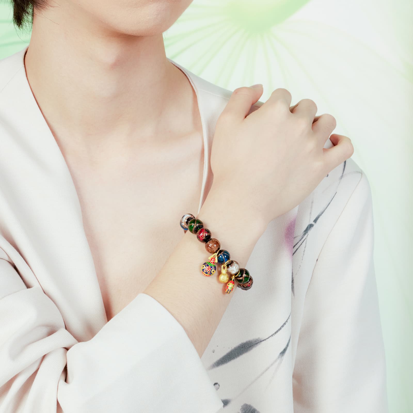 Браслеты Jodie&Kevin с цветной глазурью унисекс