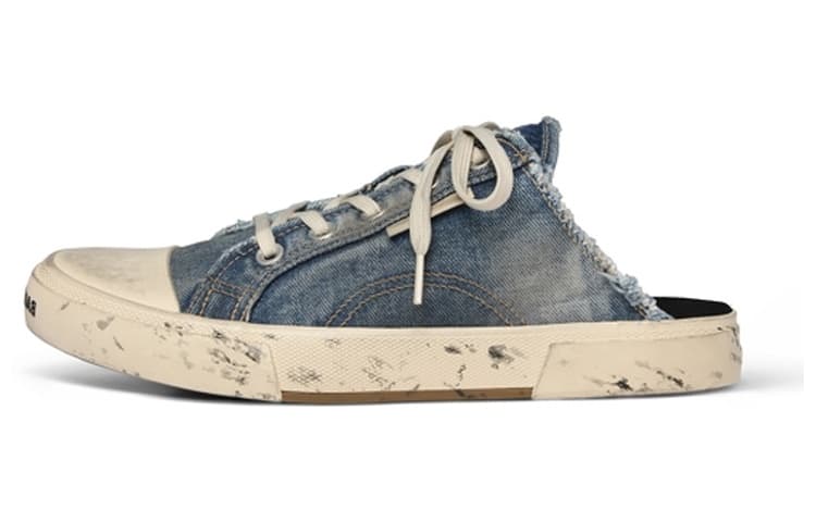 Balenciaga Paris Mule In 'Blue'