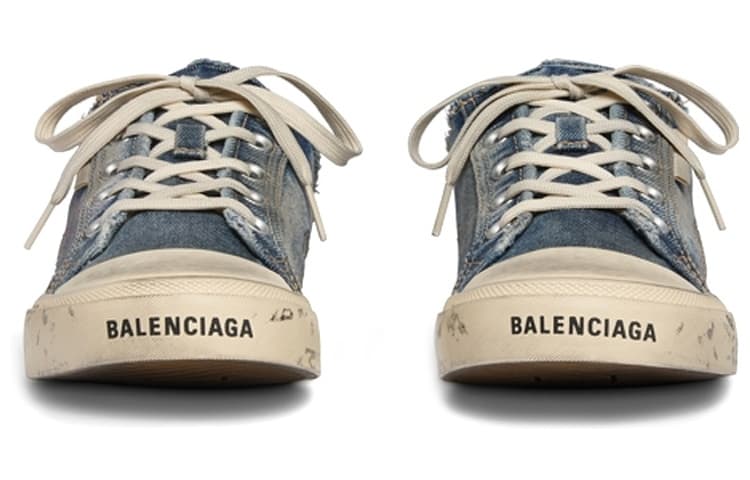 Голубые мюли Balenciaga Paris