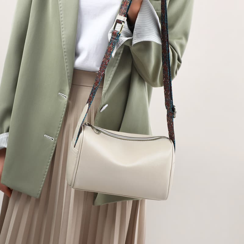 VINEY Сумка через плечо, сумка через плечо, сумка-подушка из коровьей кожи Тубы женские темно-коричневые