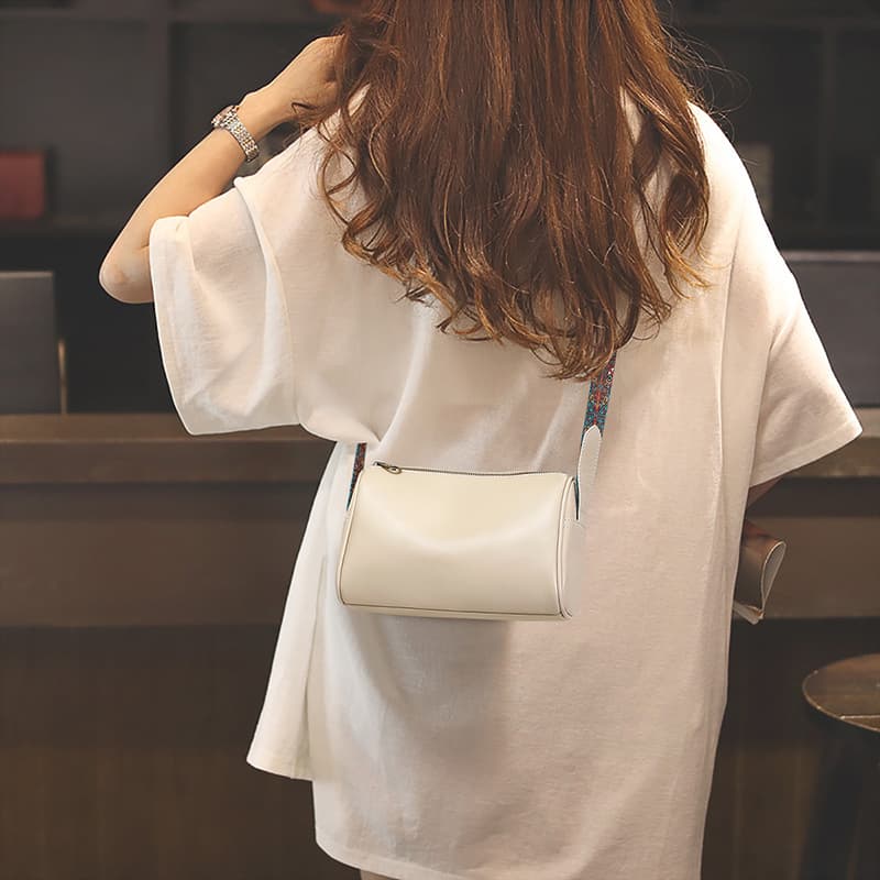 VINEY Сумка через плечо, сумка через плечо, сумка-подушка из коровьей кожи Тубы женские темно-коричневые