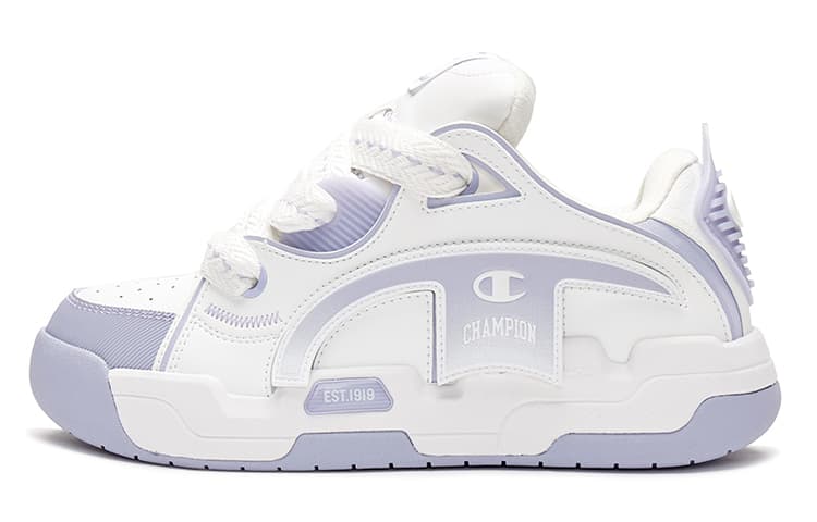 Champion Low top Skateboard Shoes Women's Gray Purple