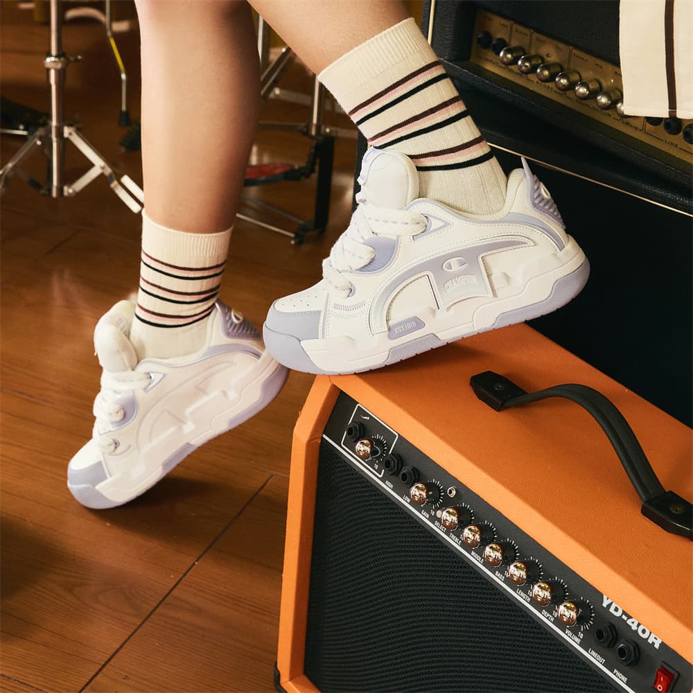 Обувь для скейтборда Champion Low top, женская, серая, фиолетовая