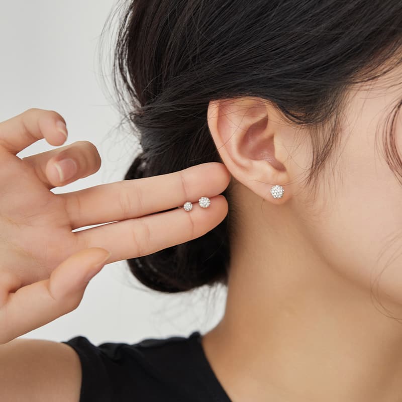 Женские серьги-гвоздики QIMEILA из стерлингового серебра 925 пробы