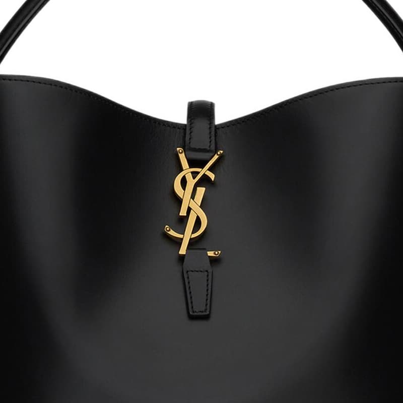 SAINT LAURENT Сумка через плечо из блестящей коровьей кожи, сумка через плечо, женская сумка черная