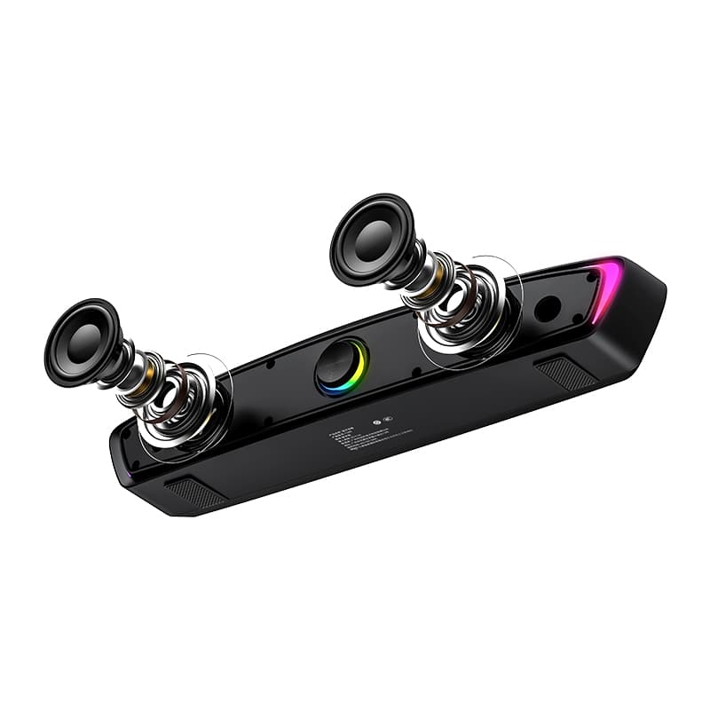 Акустические системы AIGO / Аудиосистемы Аудиоразъем 3,5 мм Соединение Bluetooth Яркая цветная подсветка RGB