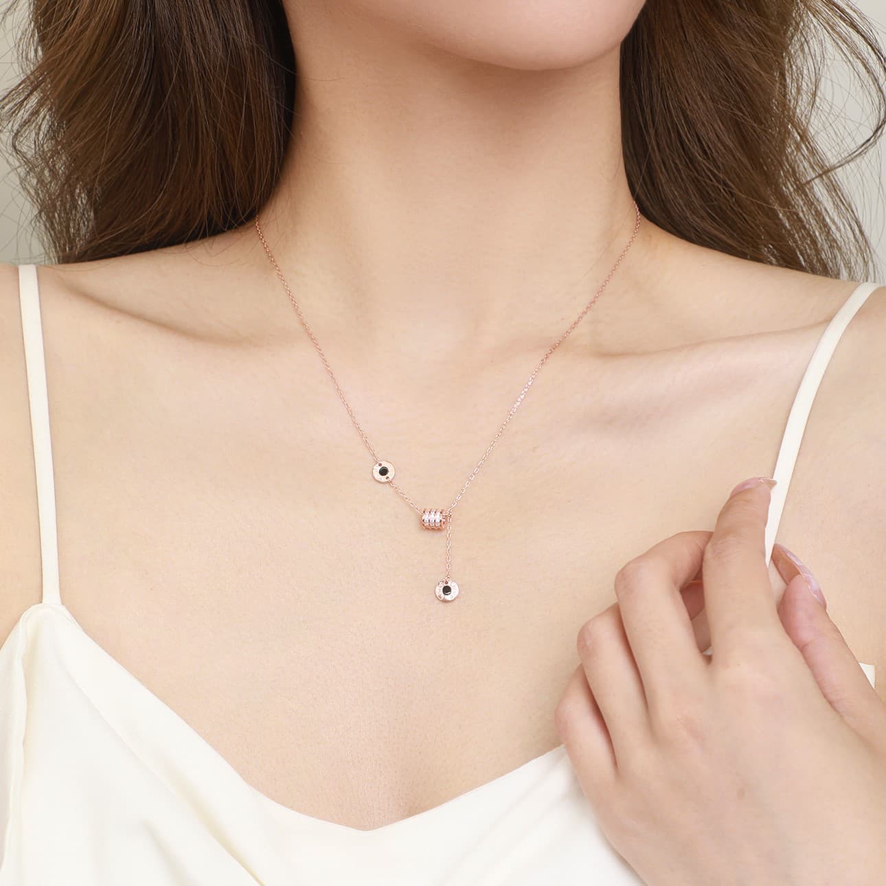 Женские ожерелья из стерлингового серебра CHOW TAI SENG