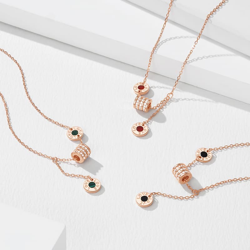 Женские ожерелья из стерлингового серебра CHOW TAI SENG