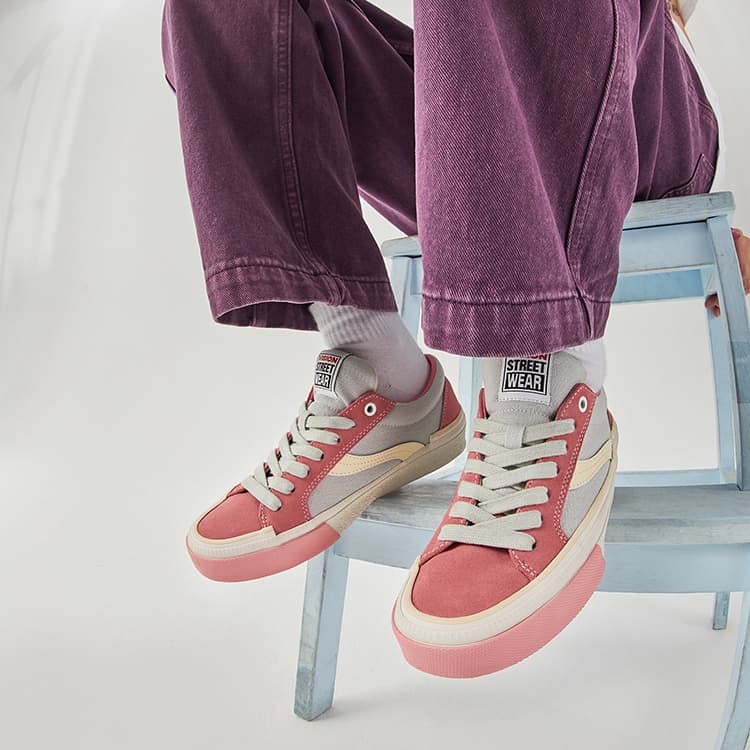 Vision Street Wear x OddCIRKUS Astley Pro Низкие туфли для скейтборда Унисекс Персиковый Розовый Многоцветный