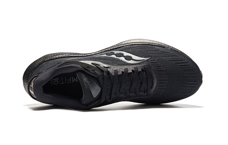 Saucony Triumph Victory 21 амортизирующие нескользящие износостойкие дышащие низкие кроссовки мужские черные