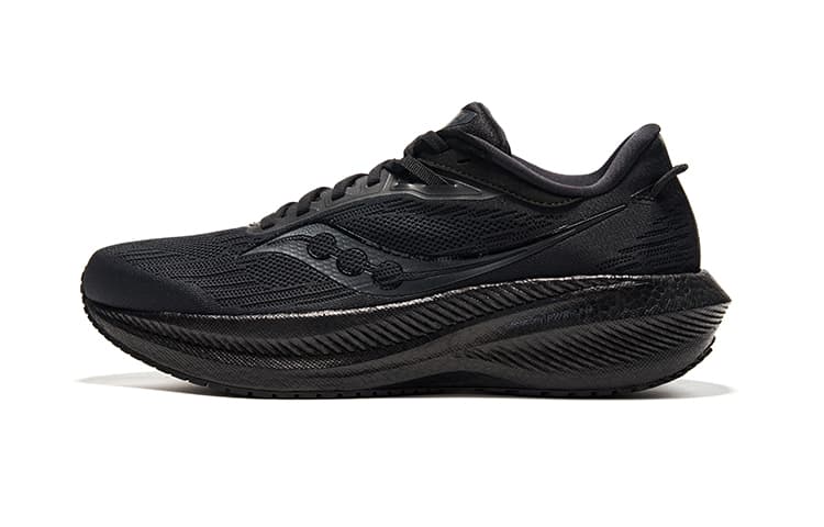 Saucony Triumph Victory 21 Cushioning Slip Resistant Abrasion Resistant Breathable Low top Running Shoes Men's Black