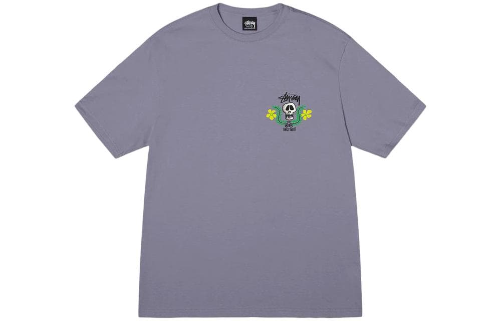 Футболка Stussy с гербом черепа