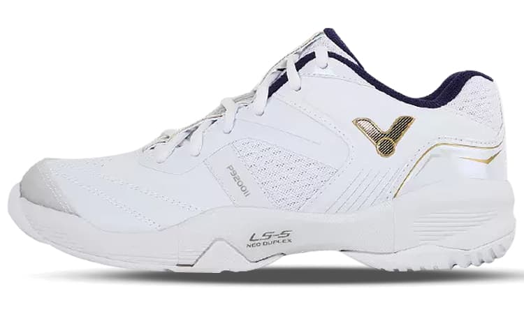 VICTOR 9200II Cushioned Slip Resistant Abrasion Resistant Low Top Badminton Shoes Unisex White
