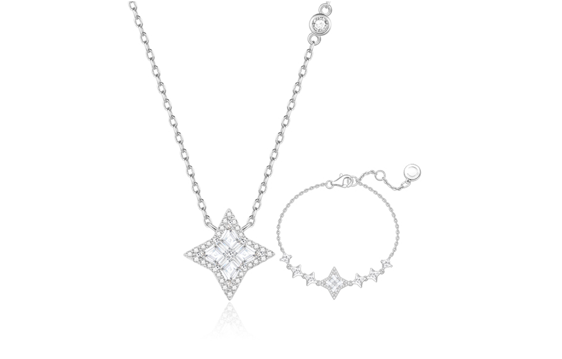 Женские ожерелья FANCI Light Series S925, серебро, инкрустированные устрицами