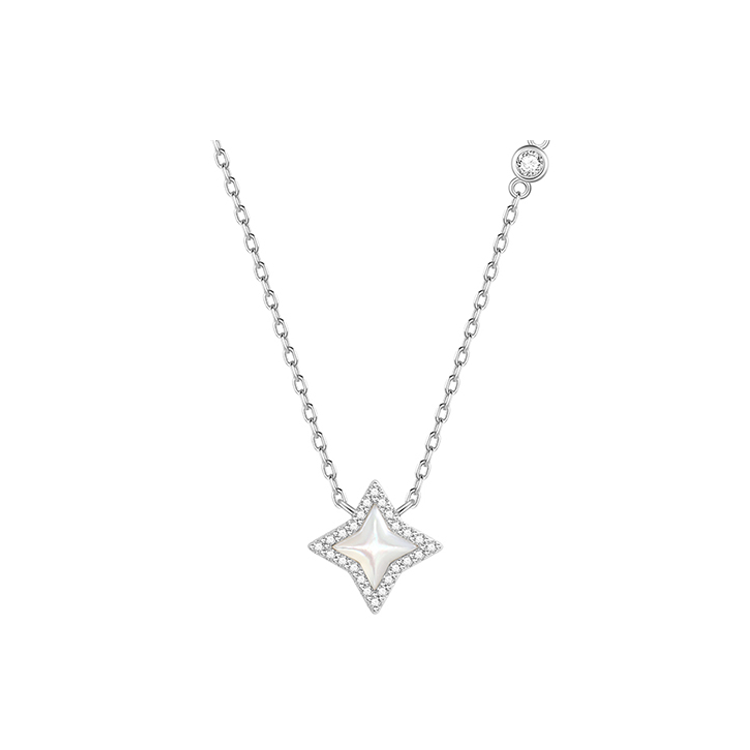 Женские ожерелья FANCI Light Series S925, серебро, инкрустированные устрицами