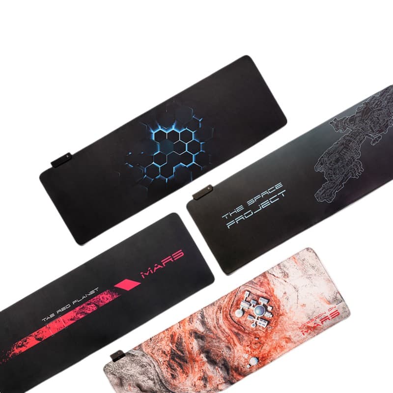 DELL RGB переливающаяся световая лента Plug and Play тканевая внешняя резиновая основа большого размера MP7022D разные цвета коврики для мыши