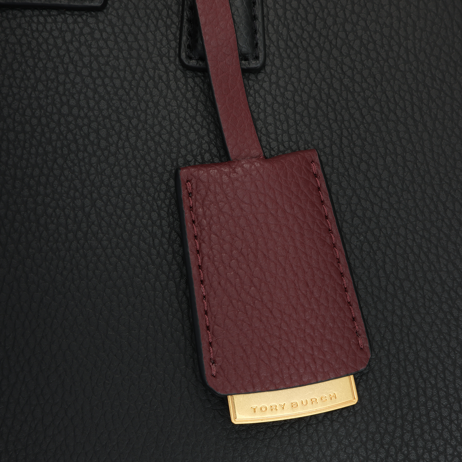 TORY BURCH Robinson Сумка из зернистой кожи личи, сумка через плечо, маленькая женская сумка, черная