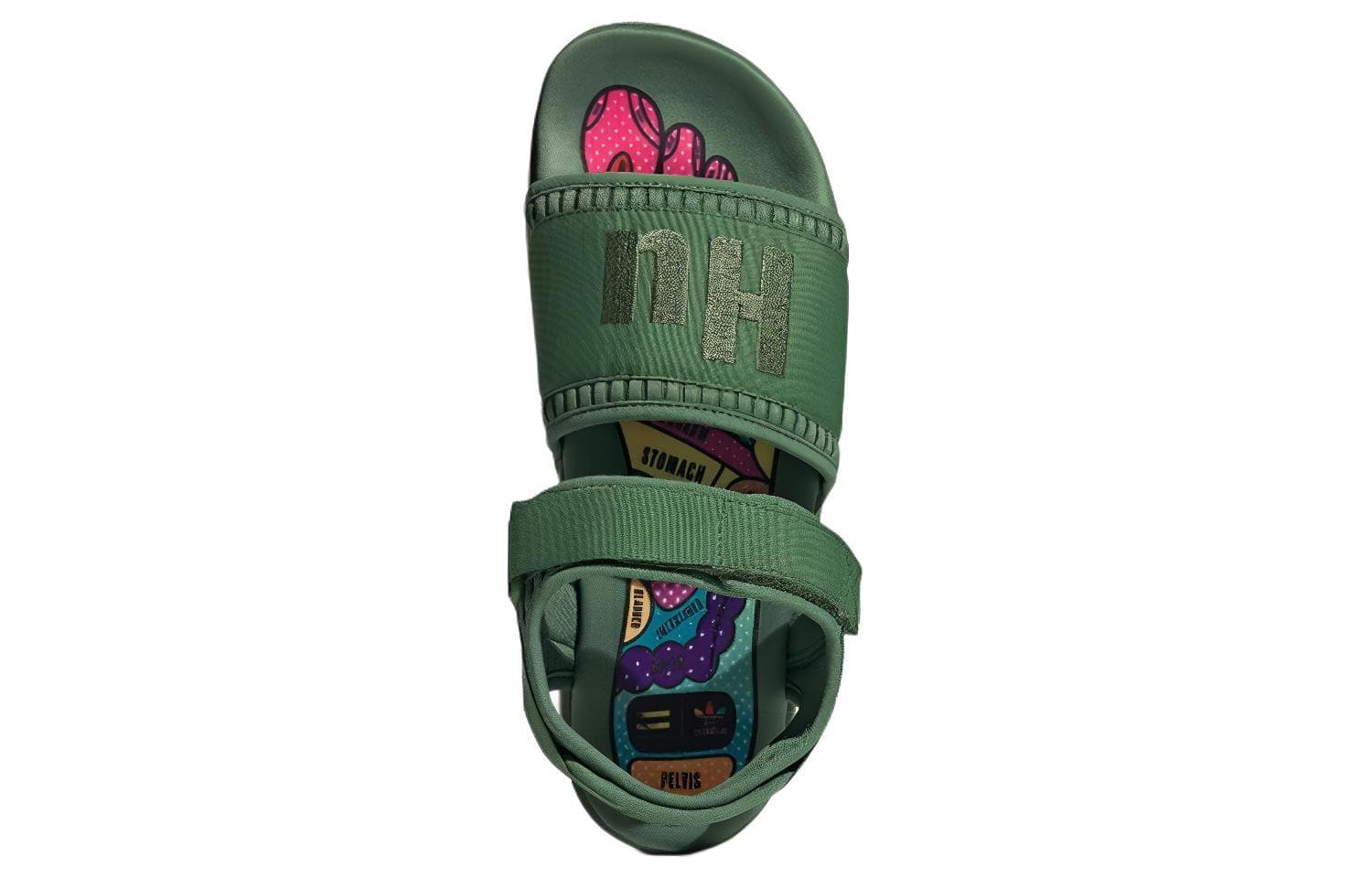Сандалии Adidas Pharrell X Adidas Adilette 2.0 Tribe Green