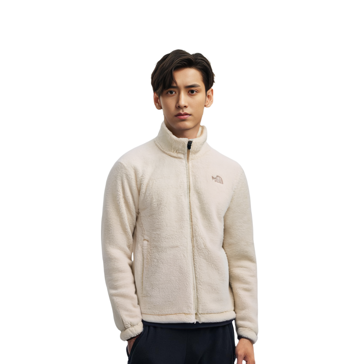 THE NORTH FACE Comfy Flex флисовая куртка на молнии кремового цвета, корейская версия