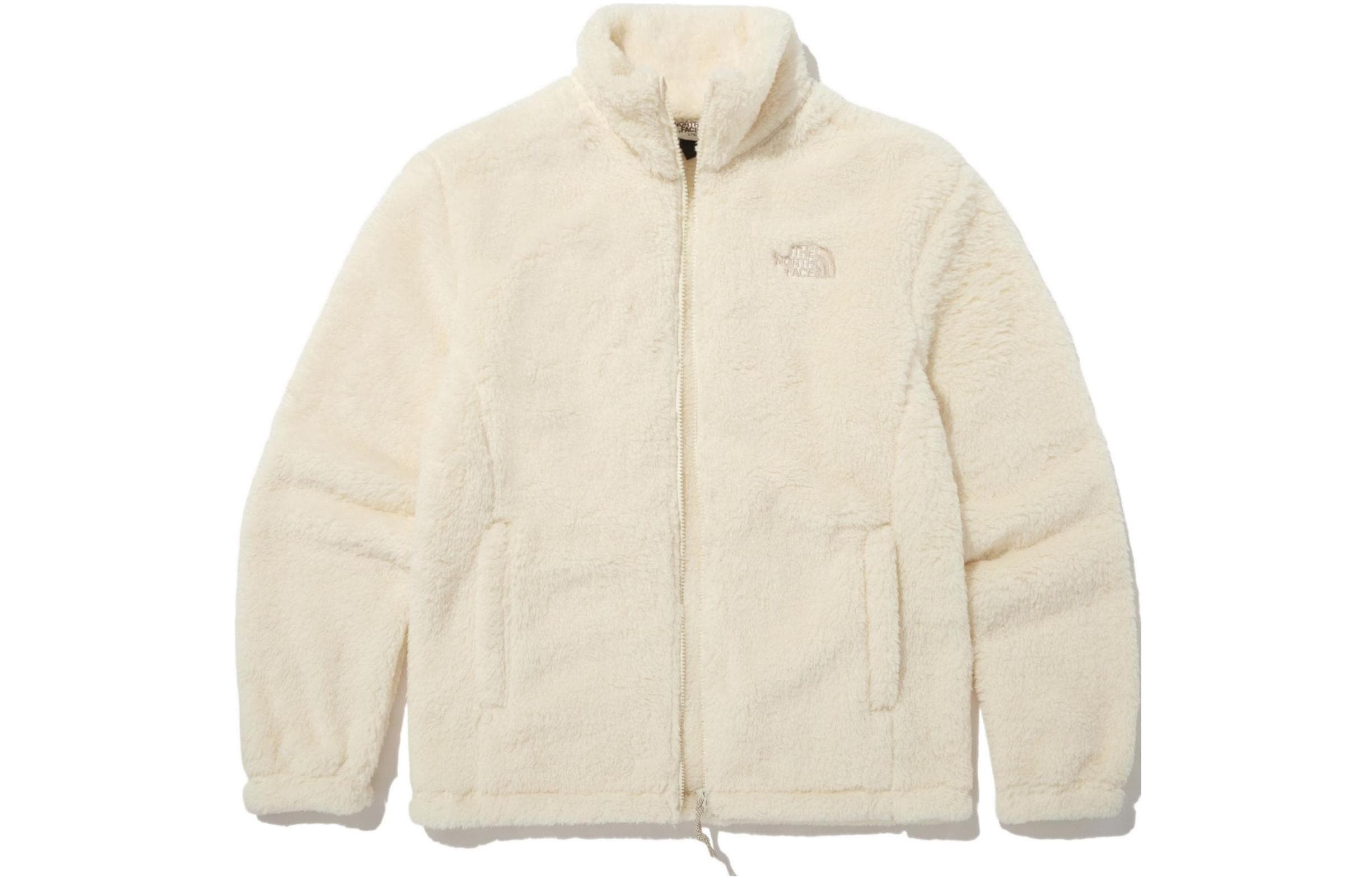 THE NORTH FACE Comfy Flex Zip Up Fleece Jacket Cream Korea Version