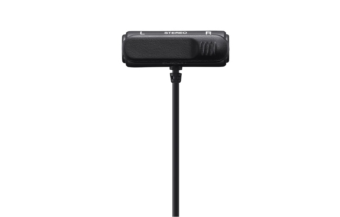 Профессиональный записывающий микрофон SONY ECM LV1, направленный стереомикрофон на воротник с зажимом на палец