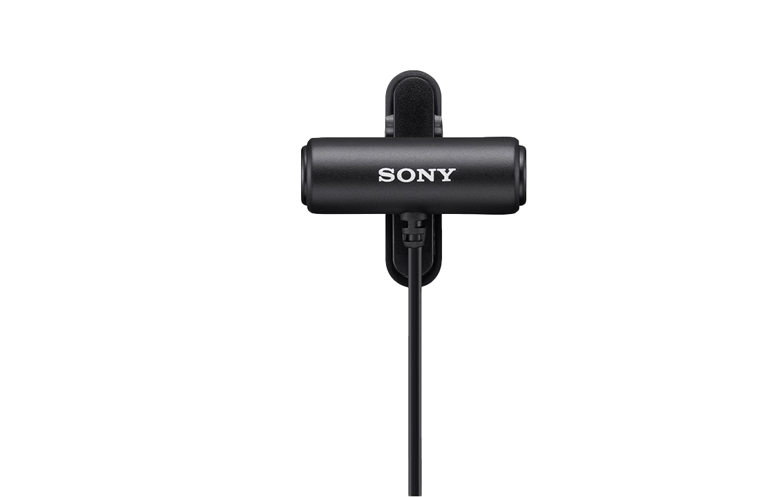 SONY Professional Recording Microphone ECM LV1 Full Finger Directional Stereo Collar Clip Microphone