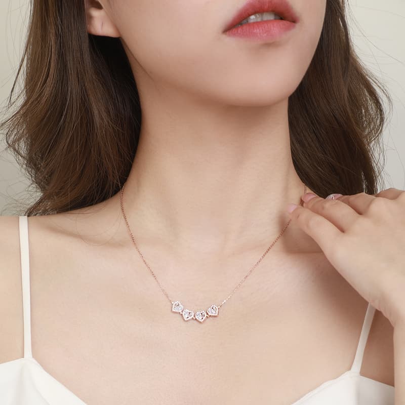 CHOW TAI SENG Серебряные ожерелья женские