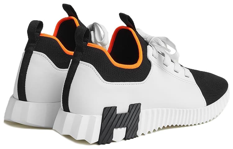 HERMES Depart устойчивая к истиранию низкая спортивная повседневная обувь мужская белая черная